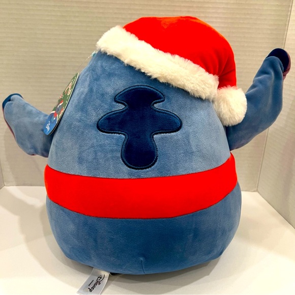 Squishmallows Disney Holiday Christmas Stitch Wearing Santa Hat - Picture 6 of 7